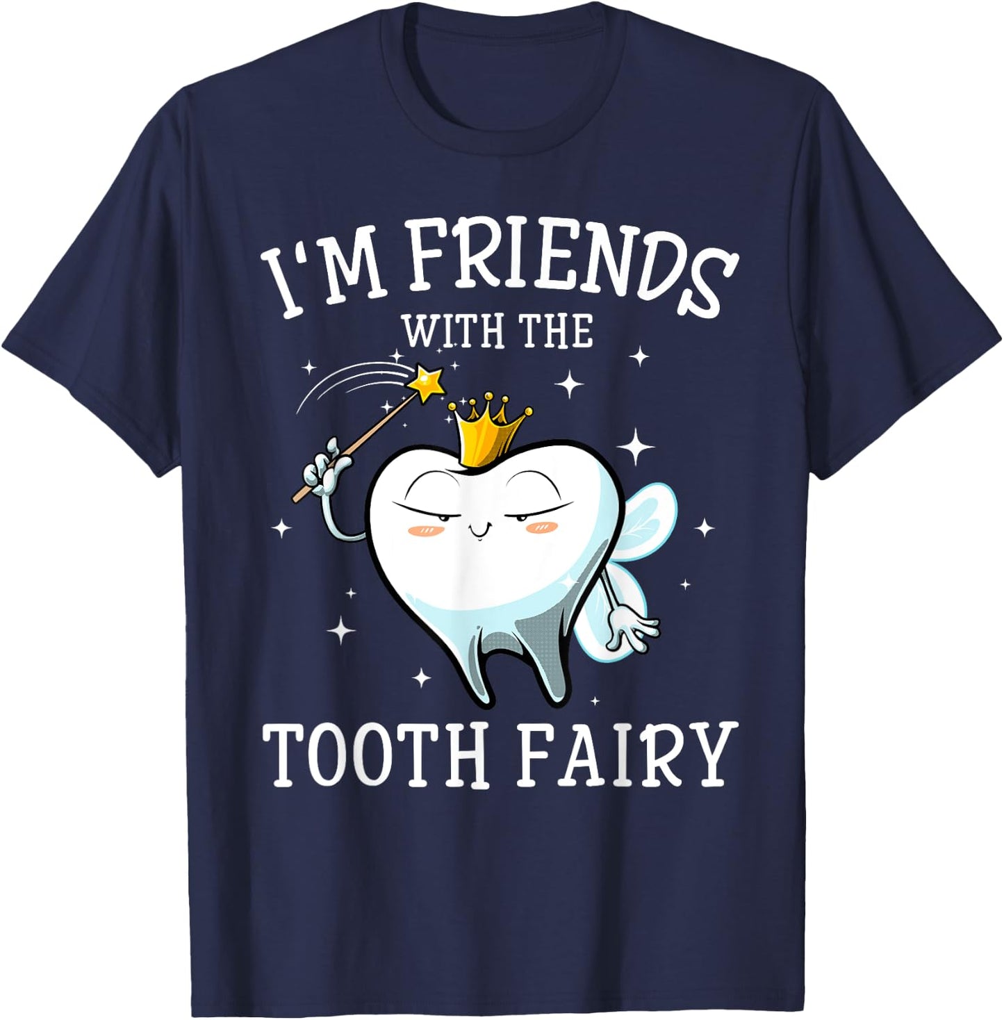Cool Tooth Fairy Art Men Women Oral Dentist Dental Assistant T-Shirt - T-Shirt | Navy