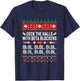 Deck the Halls with beta blockers Nurse Christmas Ugly Xmas T-Shirt - T-Shirt | Navy