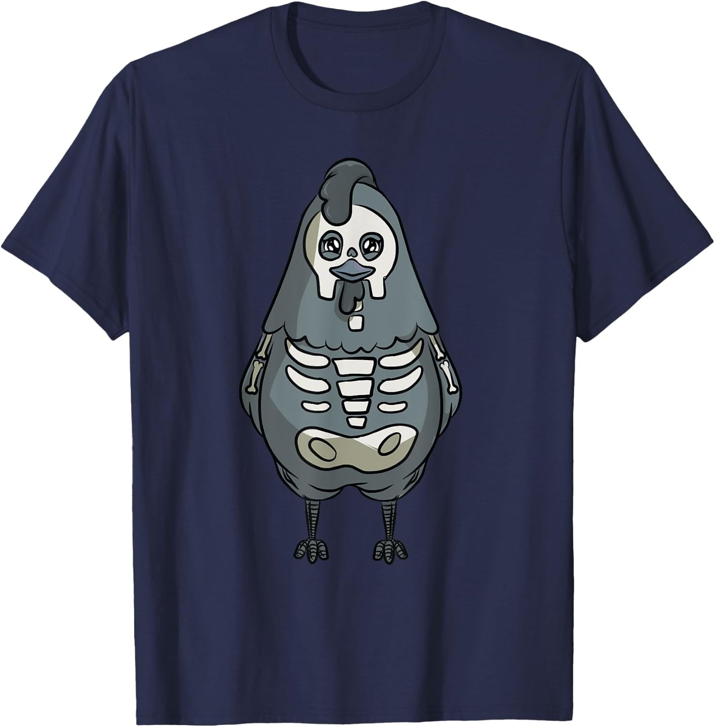 Chicken Skeleton Costume for Halloween Chickens T-Shirt - T-Shirt | Navy