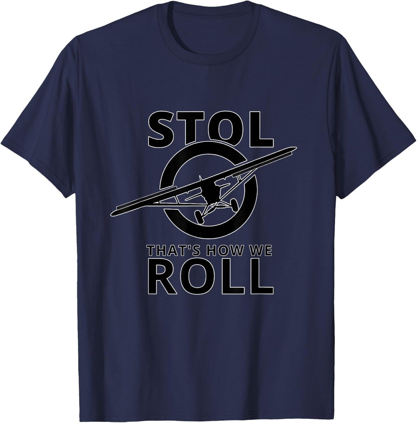 STOL aircraft bush airplane Pilot plane T-Shirt - T-Shirt | Navy