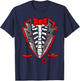 Halloween Skeleton Tuxedo Costume Gift T-Shirt - T-Shirt | Navy