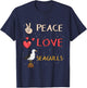 Seagull Sea Gulls Peace Love Seagulls T-Shirt - T-Shirt | Navy