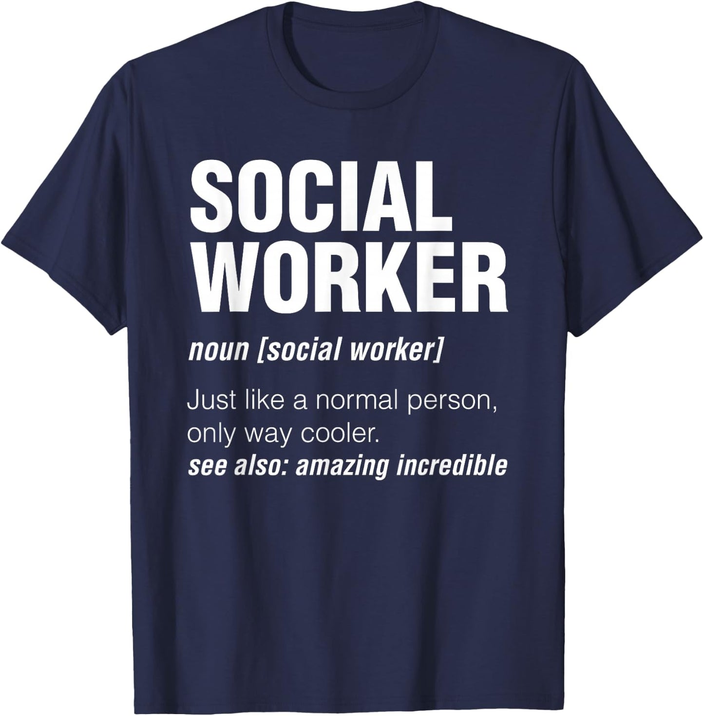 Definition Social Worker T-Shirt - T-Shirt | Navy