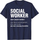 Definition Social Worker T-Shirt - T-Shirt | Navy