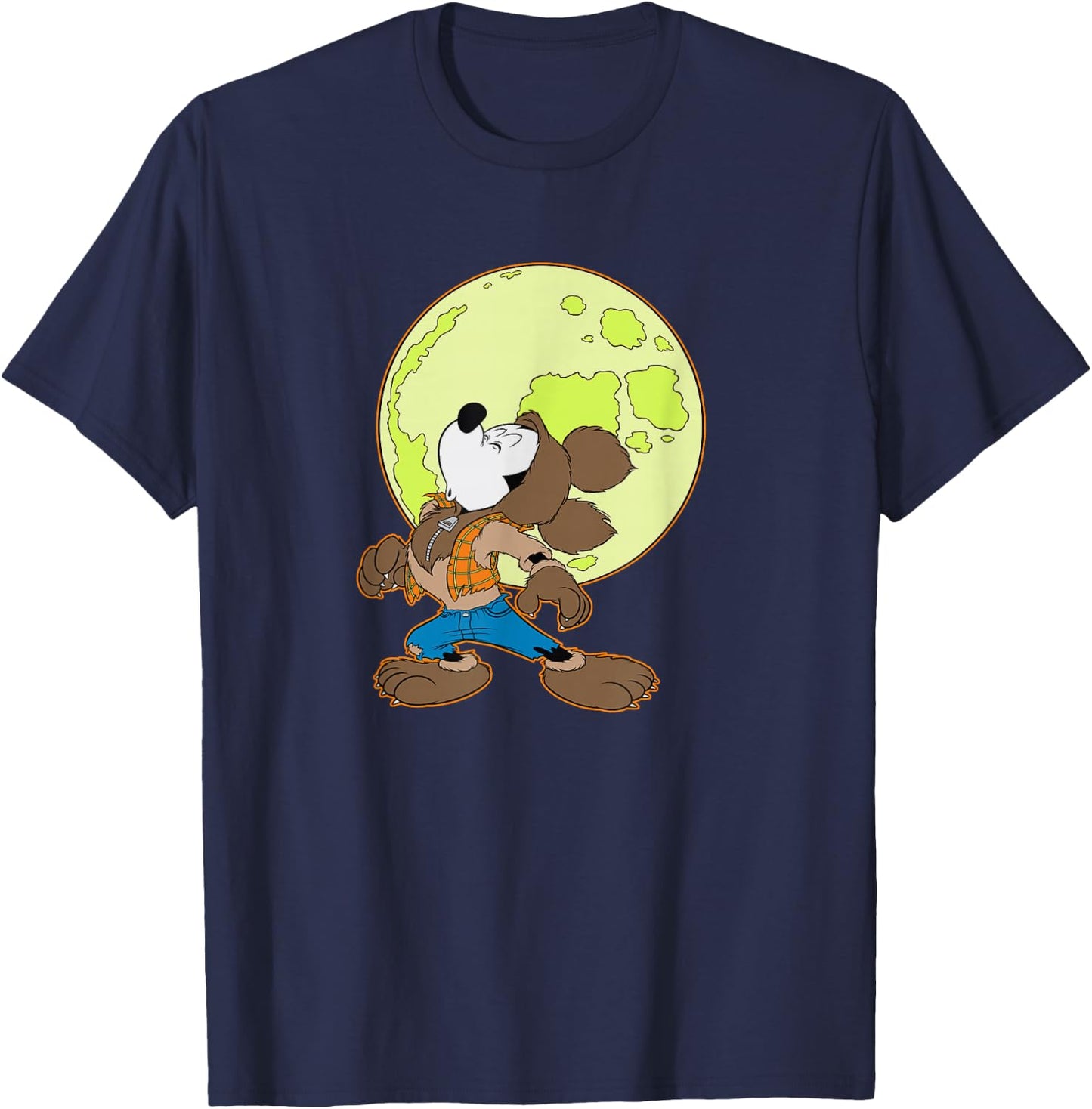 Disney - Halloween Mickey the Wolfman T-Shirt - T-Shirt | Navy