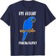 Funny Parrot Lover Hyacinth Macaw Pun Macawsome T-Shirt - T-Shirt | Navy