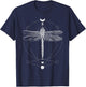 Moon phases Dragonfly - Moon phase Witchcraft Occult T-Shirt - T-Shirt | Navy