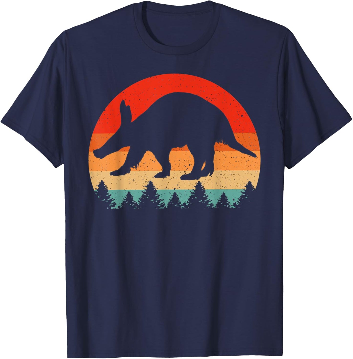 Vintage Retro Aardvark Animal Lover Aardvark T-Shirt - T-Shirt | Navy