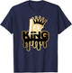 Dripping Leo King Zodiac T-Shirt - T-Shirt | Navy
