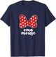 Oma Mouse Family Vacation Bow T-Shirt - T-Shirt | Navy