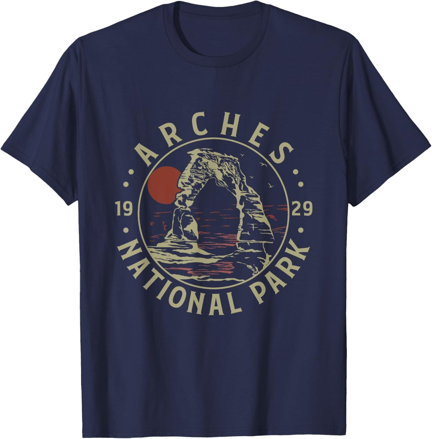Arches National Park Shirt 1929 National Parks Costume T-Shirt - T-Shirt | Navy