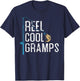 Reel Cool Gramps vintage funny fishing rod gifts for Gramps T-Shirt - T-Shirt | Navy