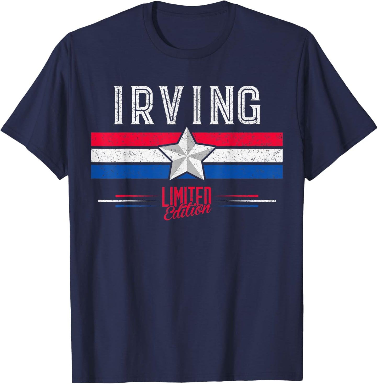 Irving Retro Vintage Shirt Gift Women Men Kids T-Shirt - T-Shirt | Navy