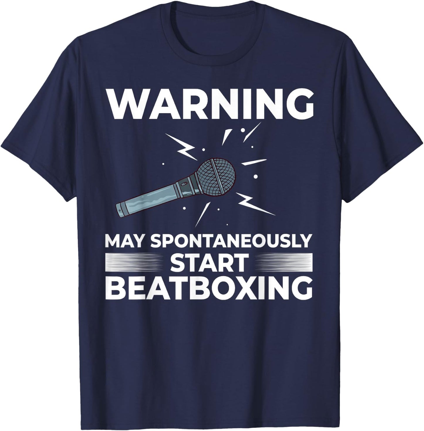 Beatboxing Music Challenge Beat Beatbox T-Shirt - T-Shirt | Navy