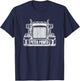Peter Power Semi Truck Driving CDL Trucker T-Shirt - T-Shirt | Navy