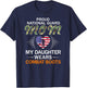 My Daughter Wears Combat Boots-Proud National Guard Mom Army T-Shirt - T-Shirt | Navy