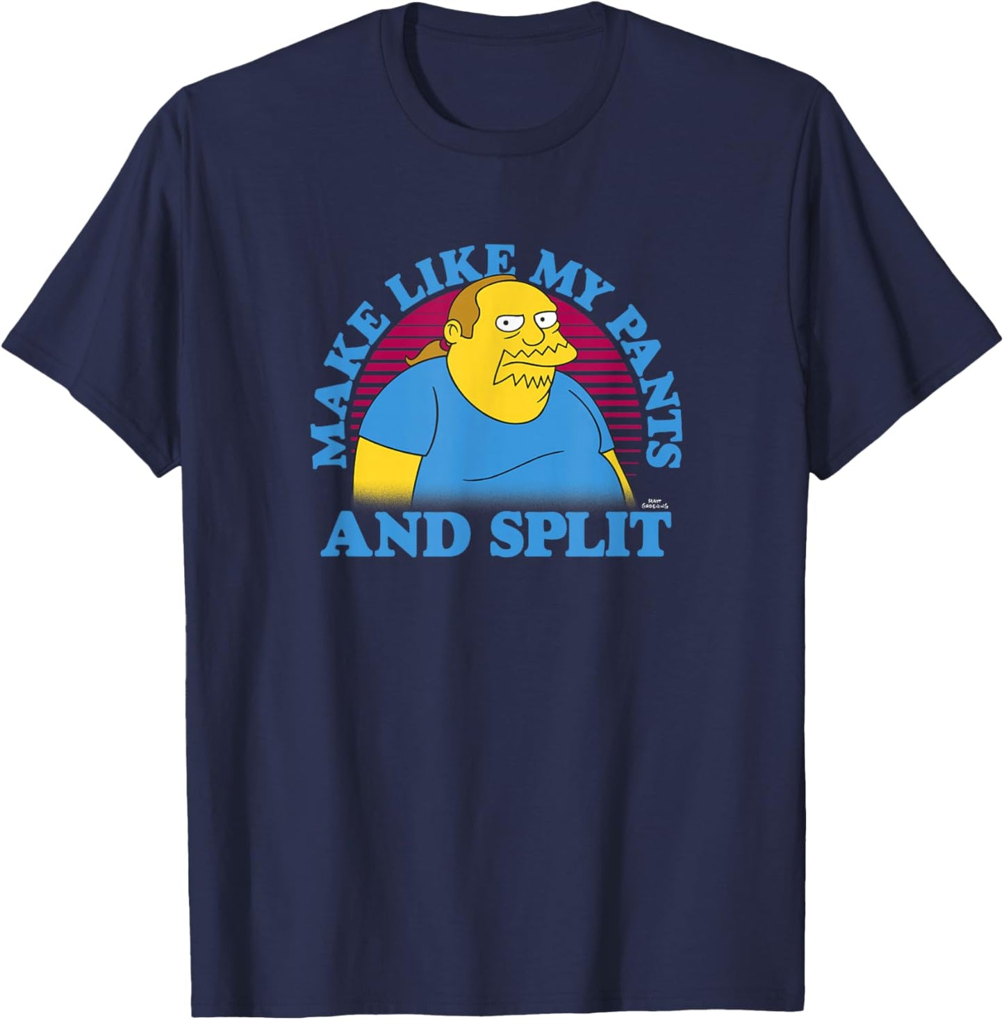 The Simpsons Comic Book Guy Make Like My Pants And Split T-Shirt - T-Shirt | Navy