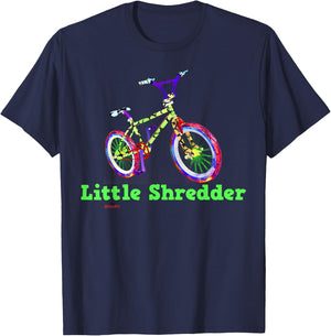 Little Shredder Kids Bmx Cycling Shred Bike T-Shirt - T-Shirt | Navy