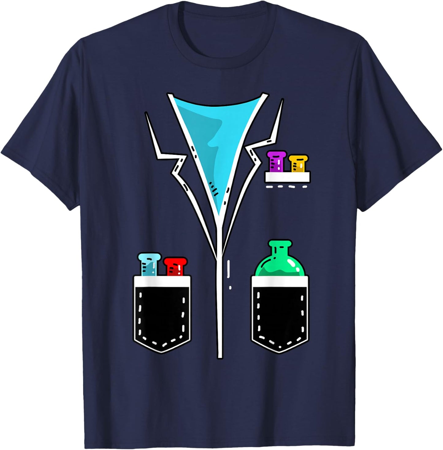 Chemist Costume Scientist Lab Coat Gift T-Shirt - T-Shirt | Navy