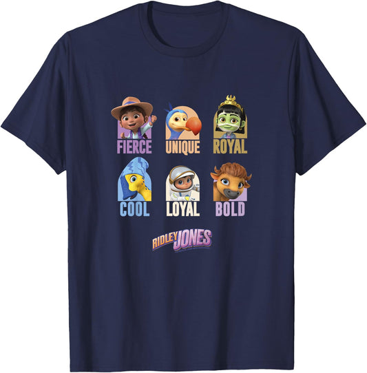 Ridley Jones Character Grid T-Shirt - T-Shirt | Navy