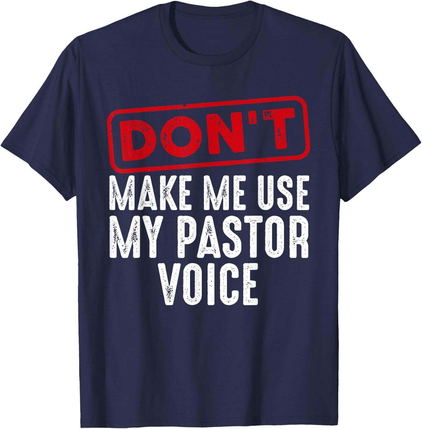 Funny Pastor Art Women Christian Preacher Priest T-Shirt - T-Shirt | Navy