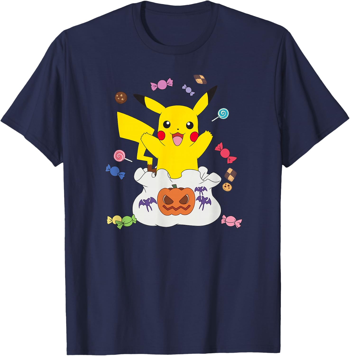 Pokémon - Halloween Gotta Eat Em All T-Shirt - T-Shirt | Navy