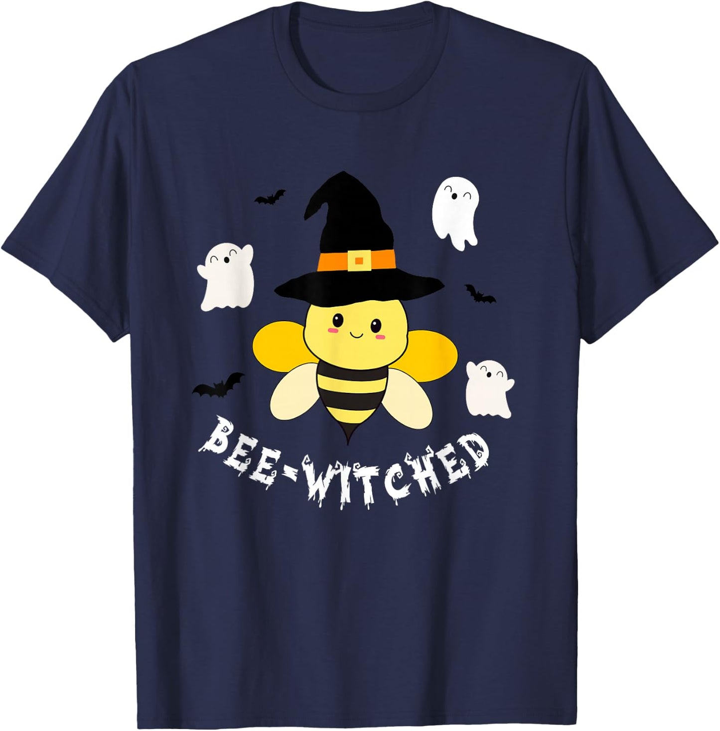 Cute beekeeper halloween costume funny bee pun bee-witched T-Shirt - T-Shirt | Navy