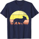 Retro Chihuahua Dog Vintage Dog Dad Mom Gift Men Women Kids T-Shirt - T-Shirt | Navy