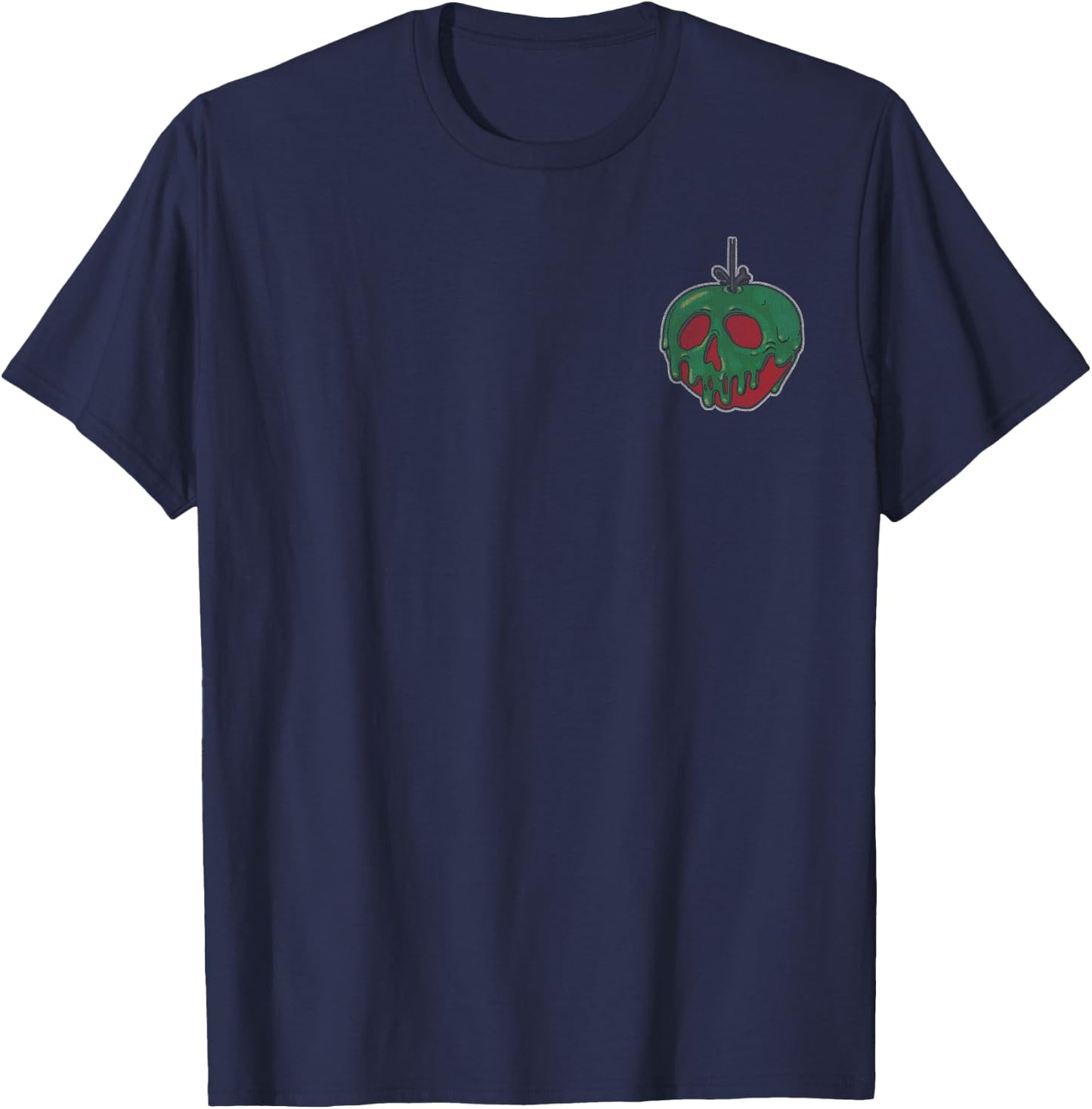 Disney Snow White Evil Queen Apple Pocket Front and Back T-Shirt - T-Shirt | Navy