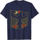 German Eagle Drinks Beer Funny Germany Coat Of Arms T-Shirt - T-Shirt | Navy