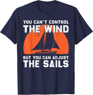 Funny Sailing Art Women Sailor Sail Boat Lovers T-Shirt - T-Shirt | Navy