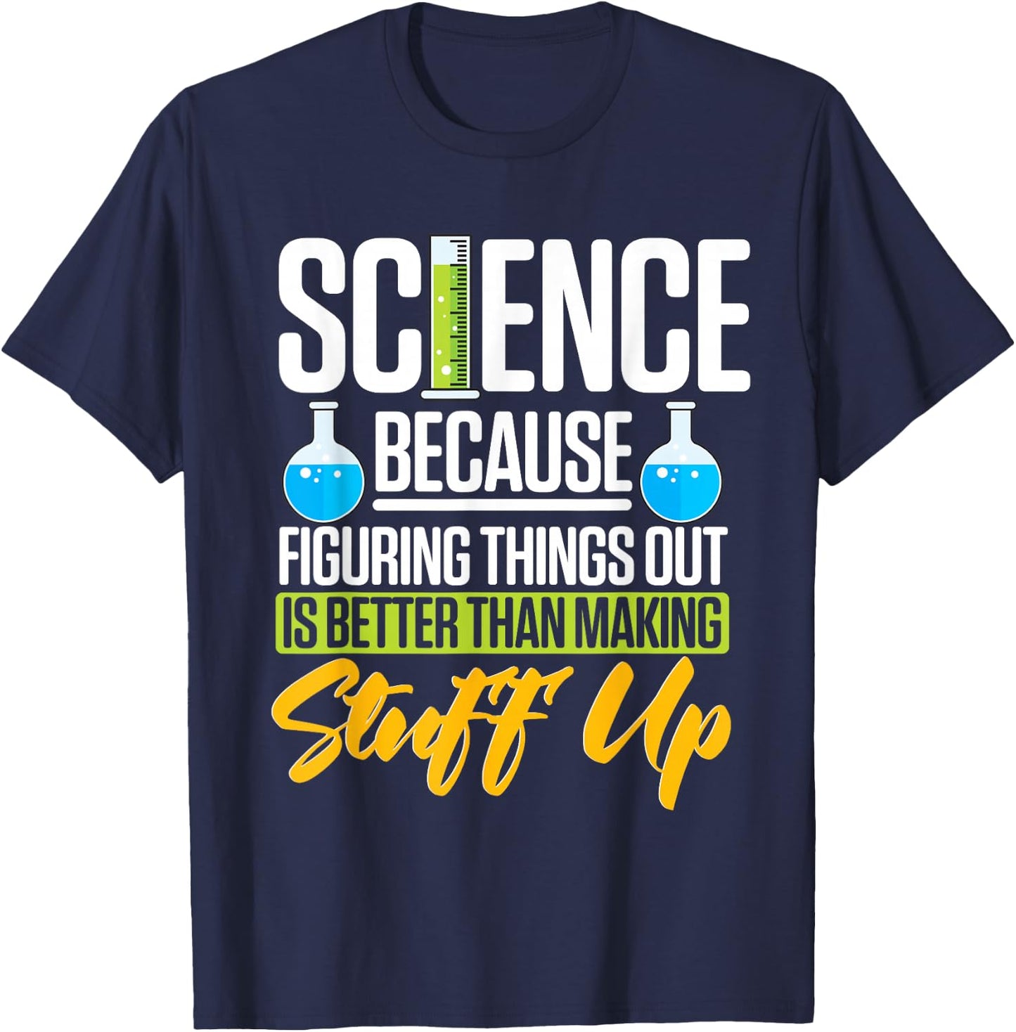 Physics Nerd Funny Gifts Scientist T-Shirt - T-Shirt | Navy