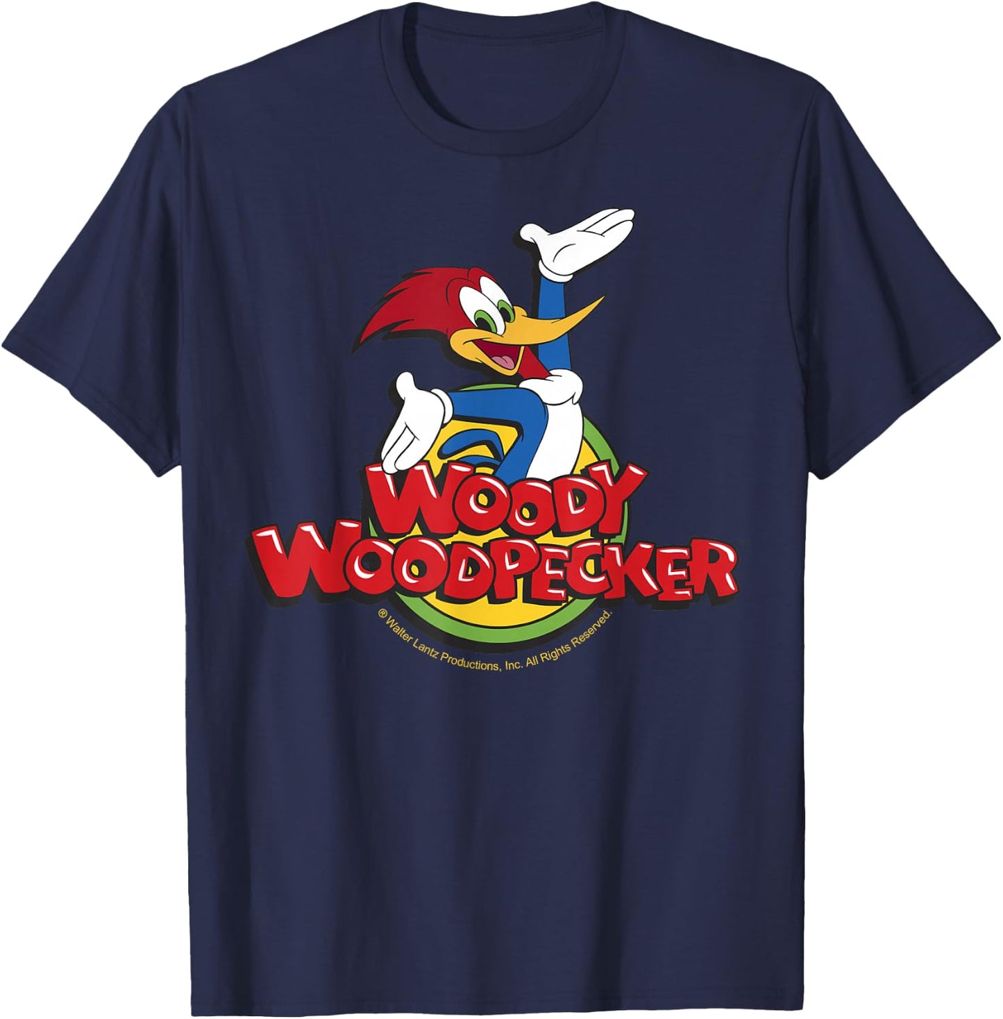 Woody Woodpecker Classic Logo T-Shirt - T-Shirt | Navy