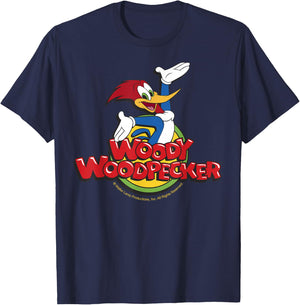 Woody Woodpecker Classic Logo T-Shirt - T-Shirt | Navy