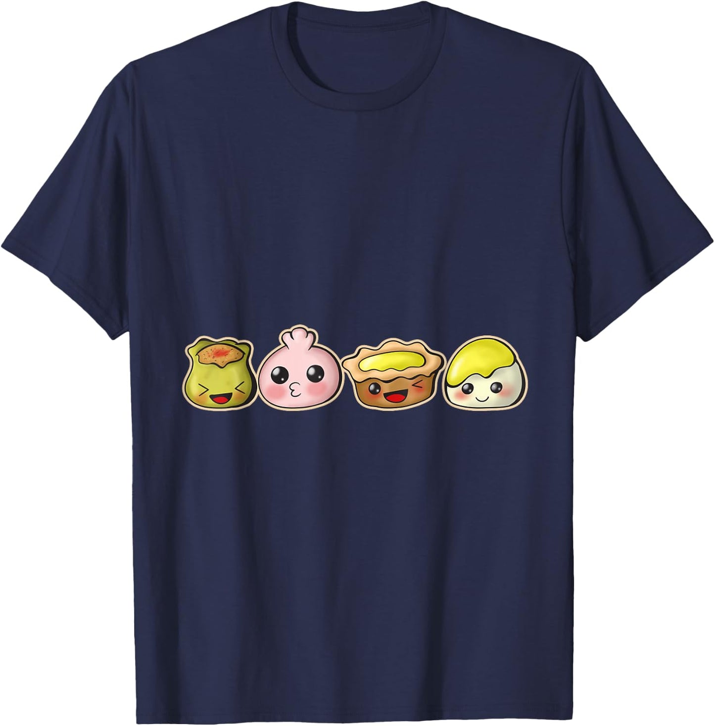 Dim Sum Traditional Cantonese Asian T-Shirt - T-Shirt | Navy