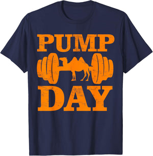 Funny Pump Day Hump Day Camel Weight Lifting Training Gym T-Shirt - T-Shirt | Navy