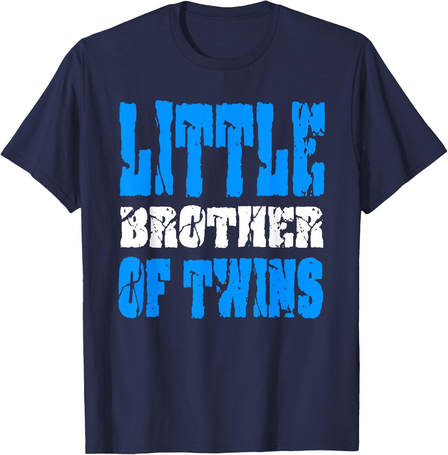 Little Brother Of Twins Gift Younger Brother T-Shirt - T-Shirt | Navy