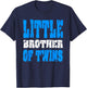 Little Brother Of Twins Gift Younger Brother T-Shirt - T-Shirt | Navy