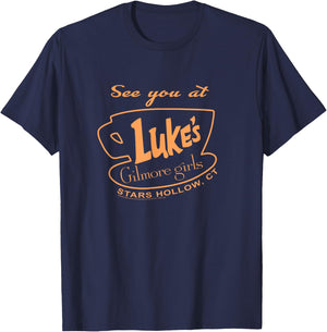 Gilmore Girls See You at Luke's Stars Hollow TV Show T-Shirt - T-Shirt | Navy