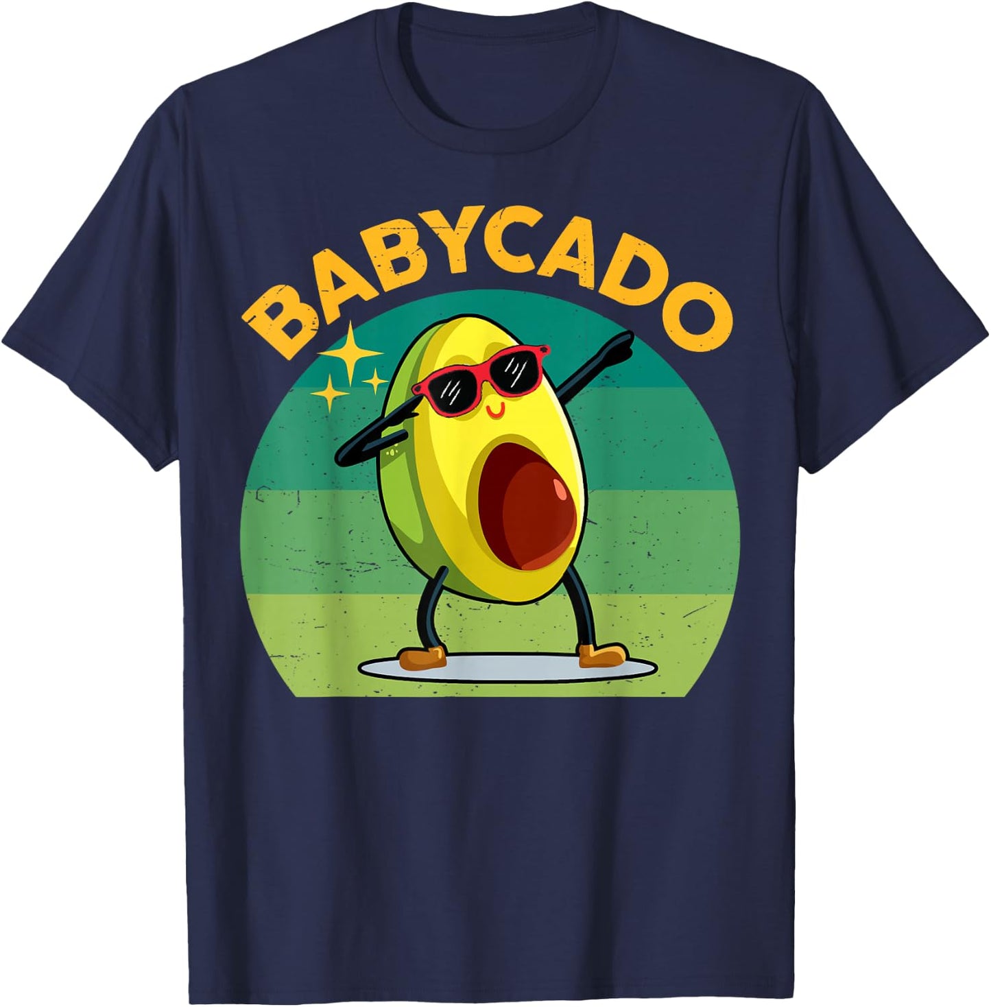 Cute Babycado Dabbing Avocado-Shirt Funny Avocado Kids Boy T-Shirt - T-Shirt | Navy