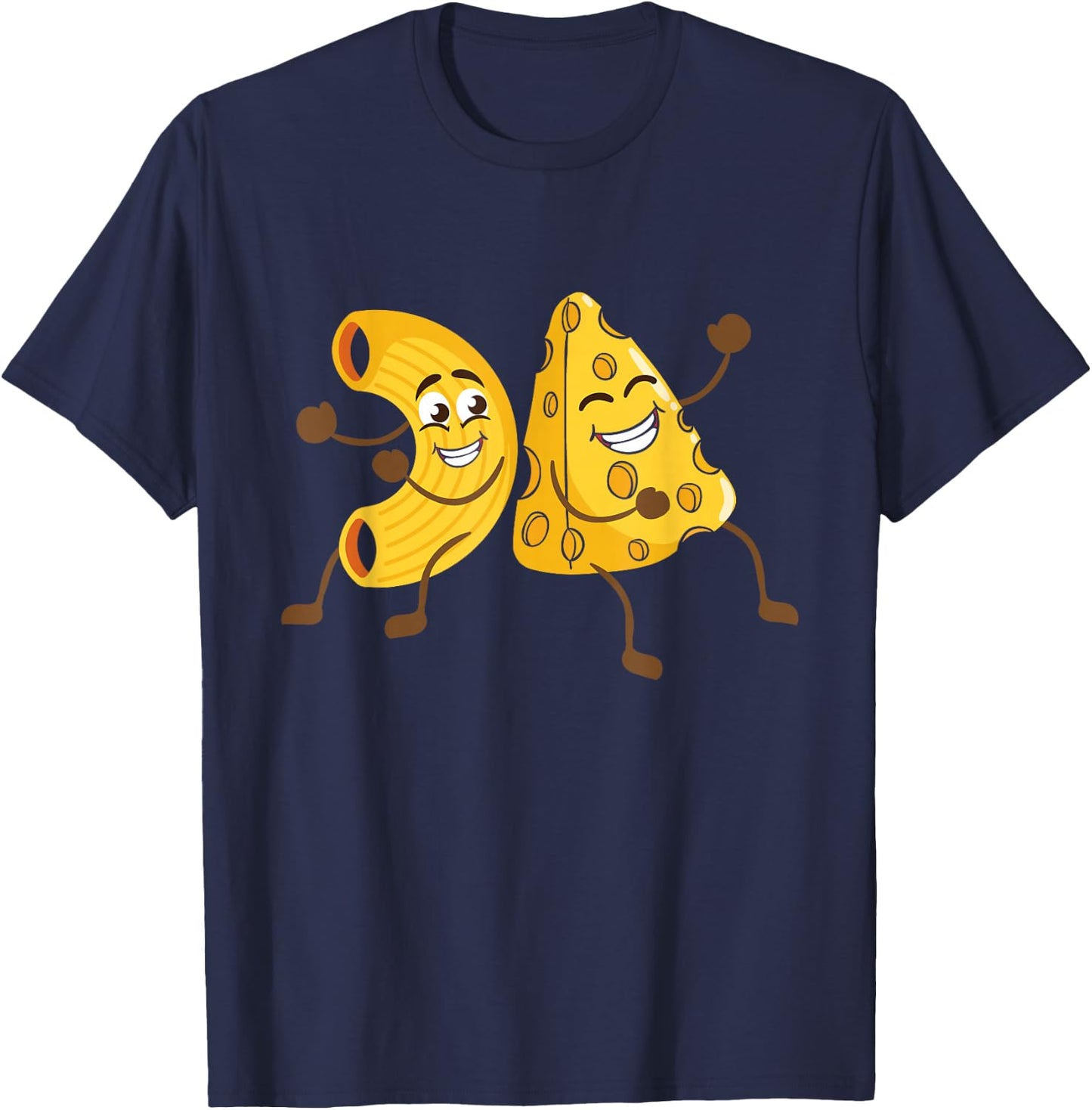 Funny Mac & Cheese - Cheesy Macaroni Restaurant Food Lover T-Shirt - T-Shirt | Navy