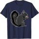 Black Squirrel Animal Nuts T-Shirt - T-Shirt | Navy