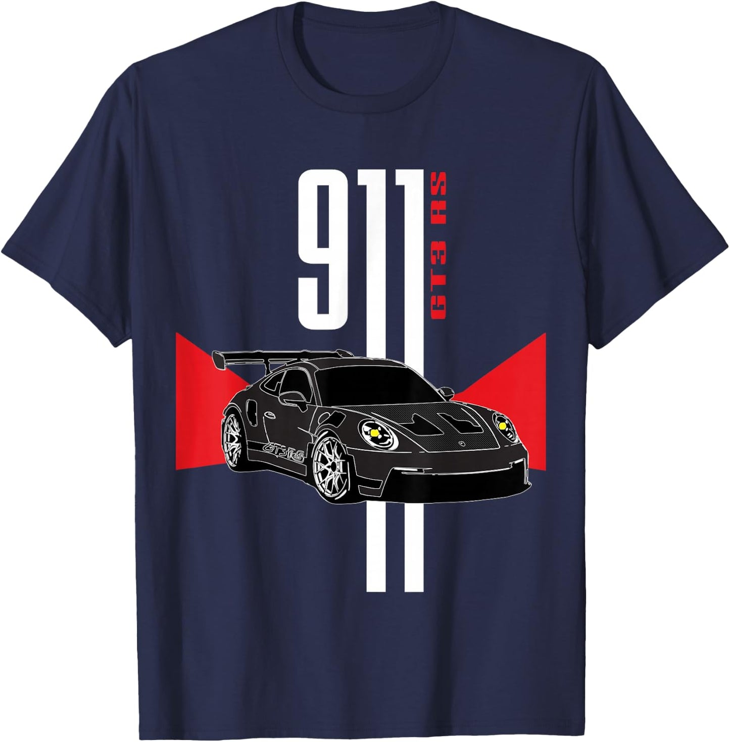 I Love Racecars Iconic 911 GT3 RS Mechanic Garage Meme Coin T-Shirt - T-Shirt | Navy