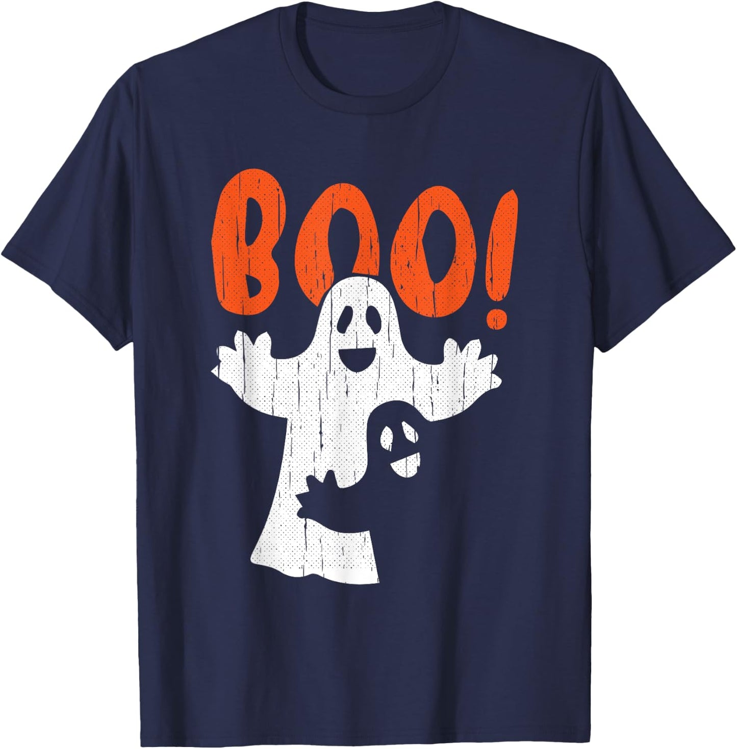 Ghost Boo Lazy Halloween Costume Funny Spirit Ghoul T-Shirt - T-Shirt | Navy
