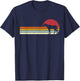 Sunset | Horse Riding Funny Horses T-Shirt - T-Shirt | Navy