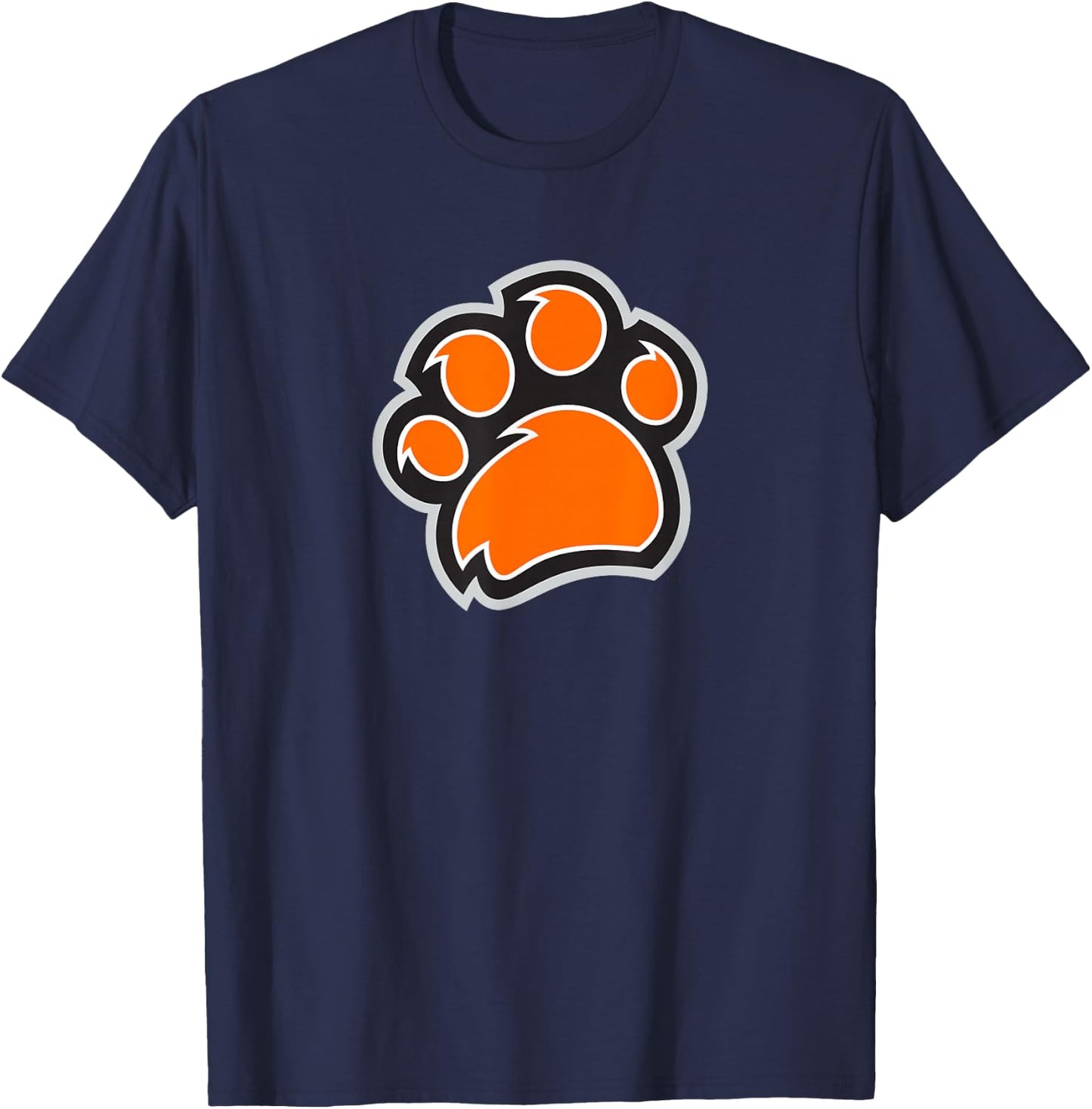 Rochester Institute of Technology Tigers Paw Logo T-Shirt - T-Shirt | Navy