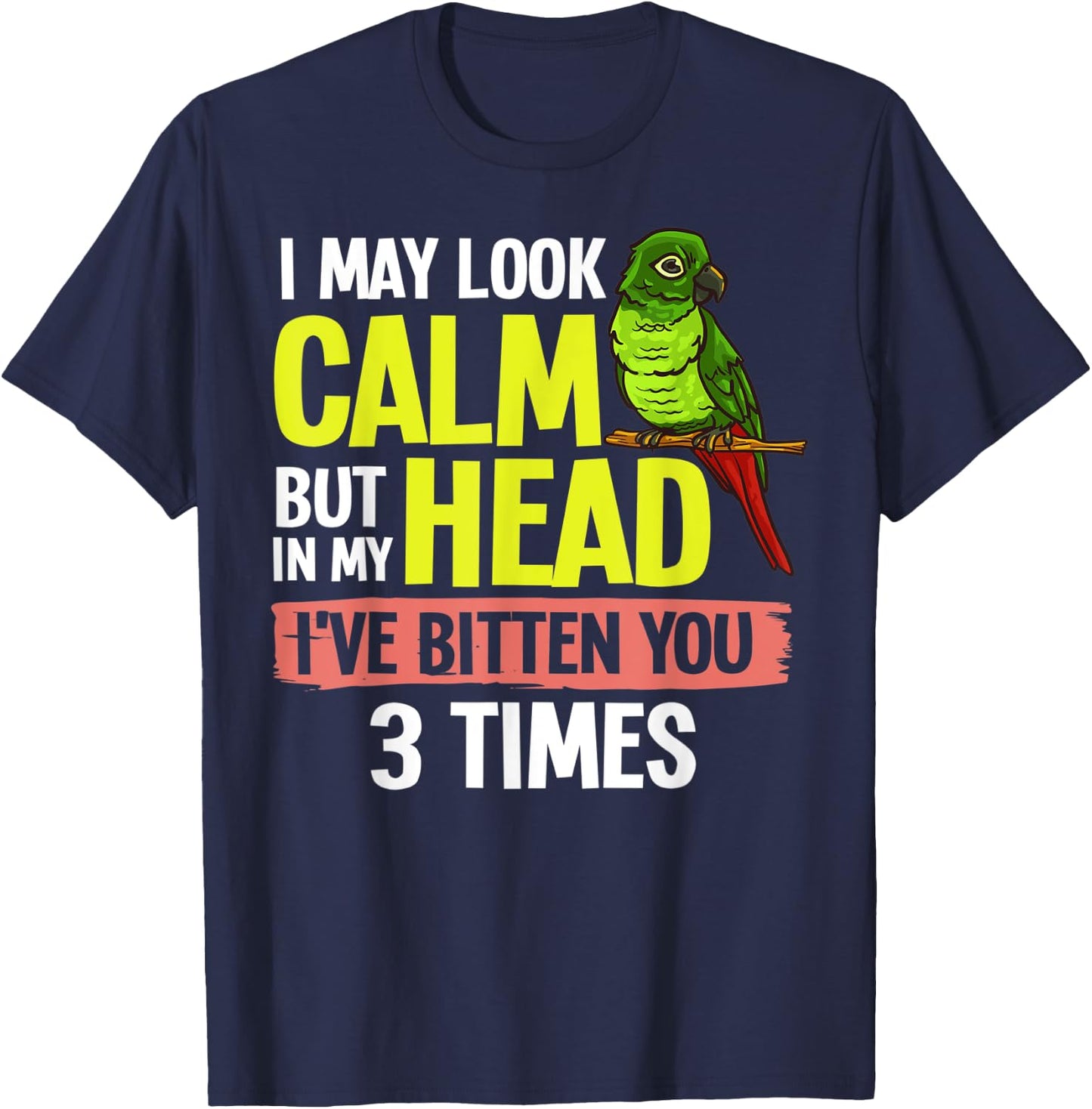 Green Cheeked Conure Cheek Bird T-Shirt - T-Shirt | Navy