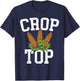 Crop Top Corn Farming Agriculturist Aggriculture Farmer T-Shirt - T-Shirt | Navy