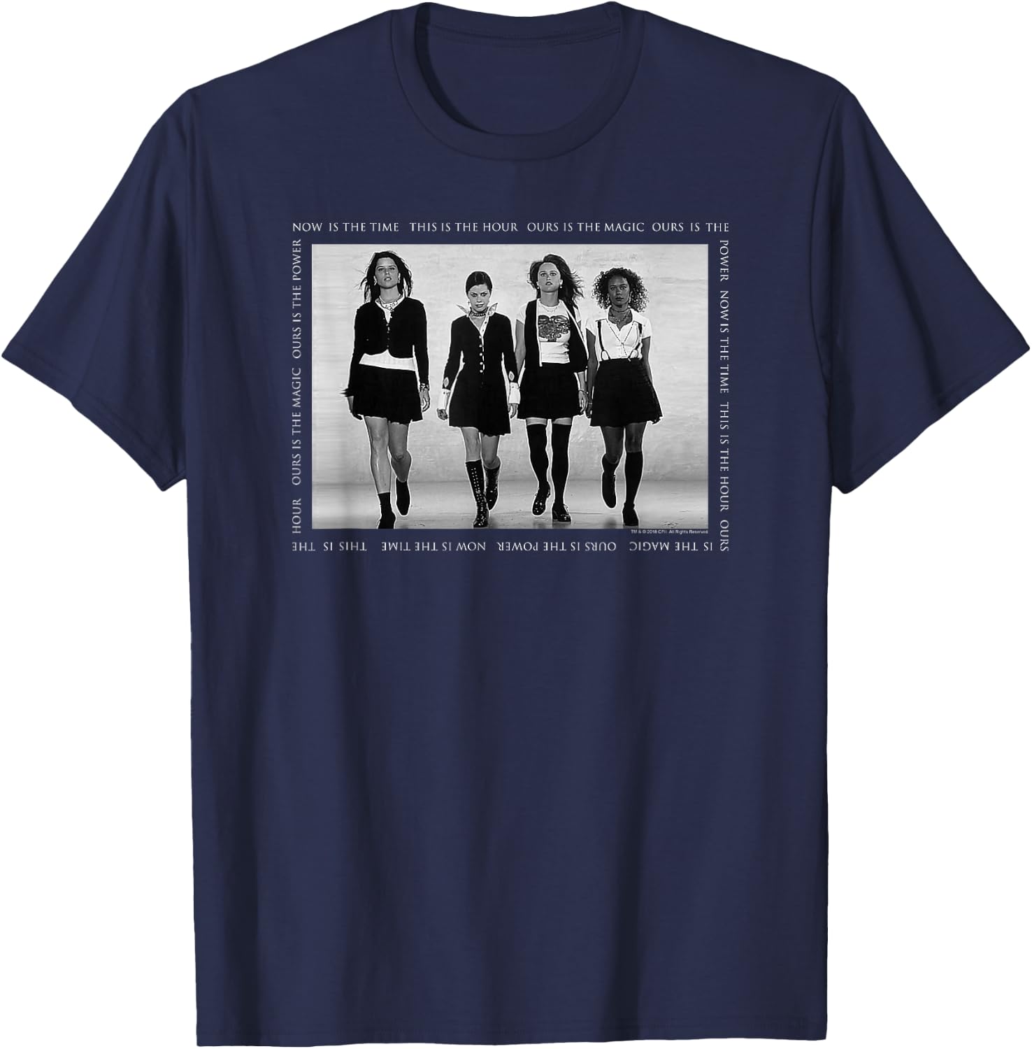 The Craft Now is the Time Square Text T-Shirt - T-Shirt | Navy
