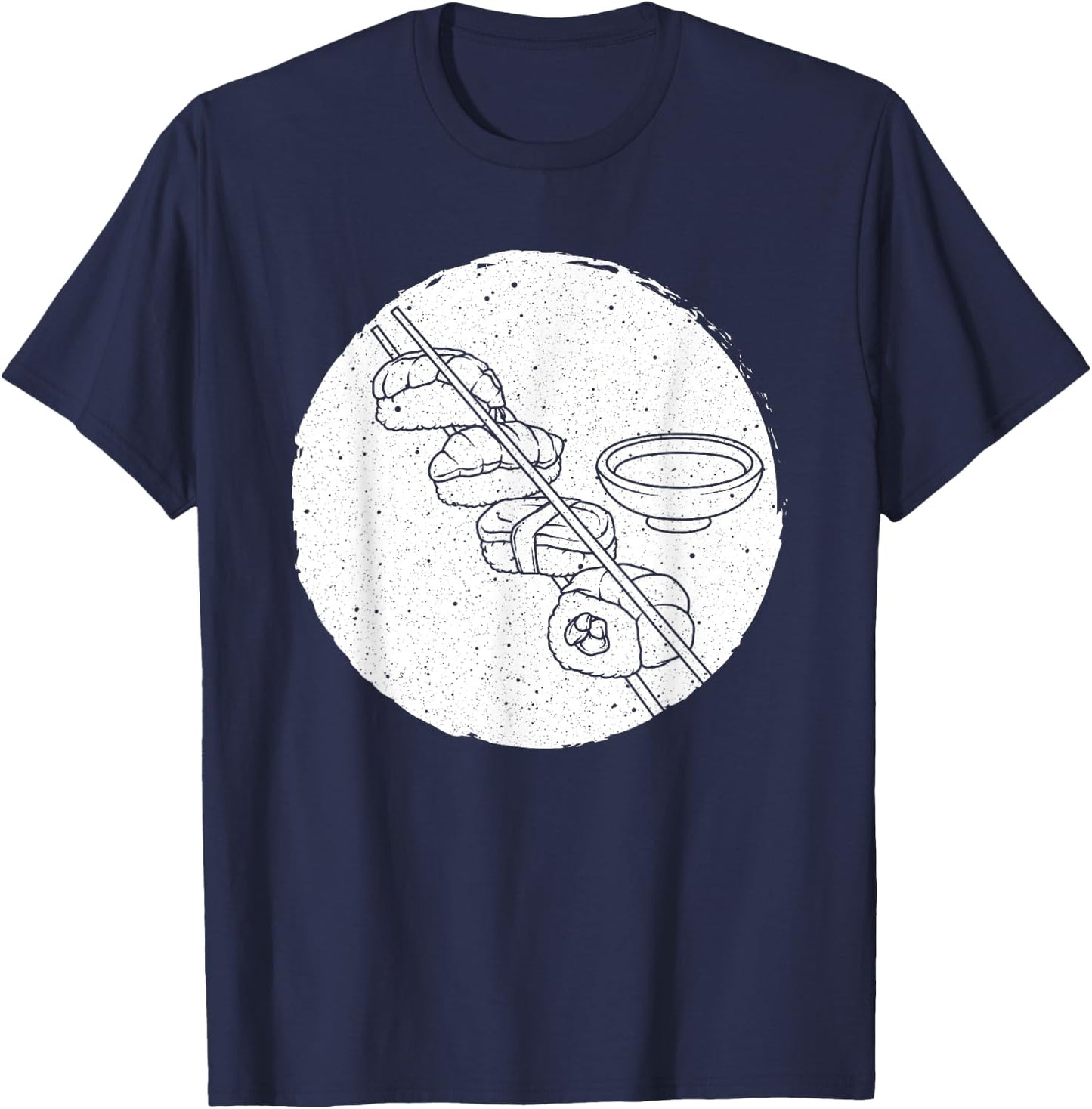 Funny Sushi Art Women Sushi Lover Japan Restaurant T-Shirt - T-Shirt | Navy